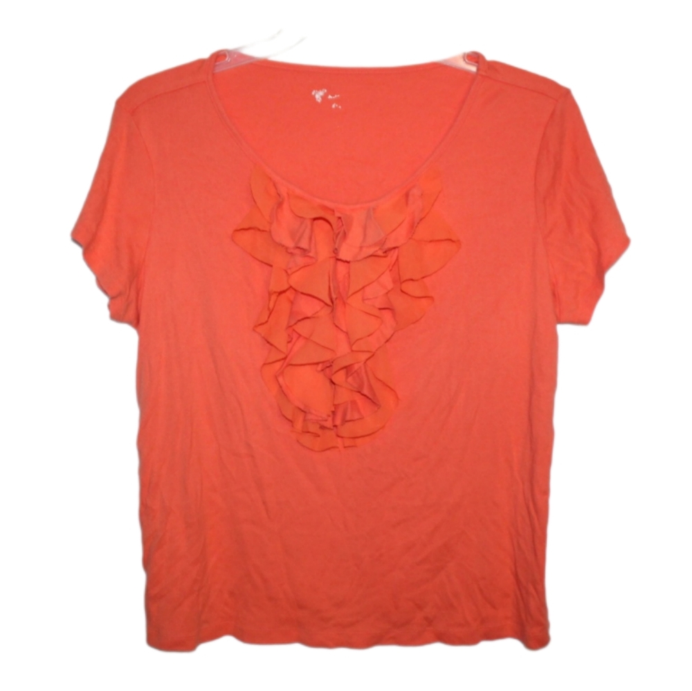 Women's Ruffle Short Sleeve Top - Picture 11 of 11